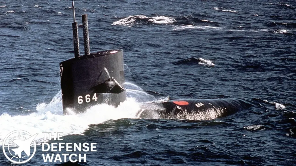 USS Guitarro sinking