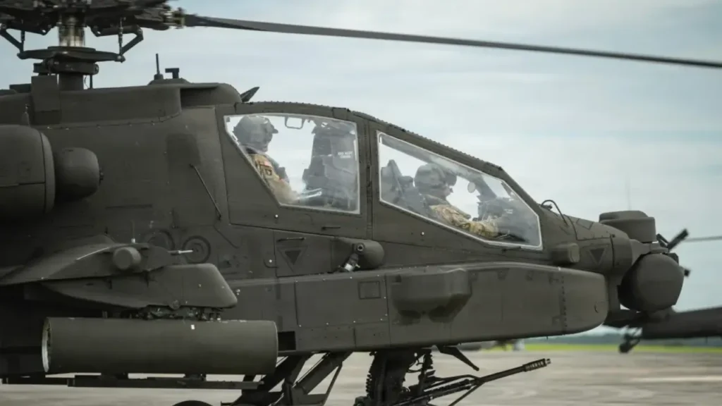 AH-64E Apache helicopters