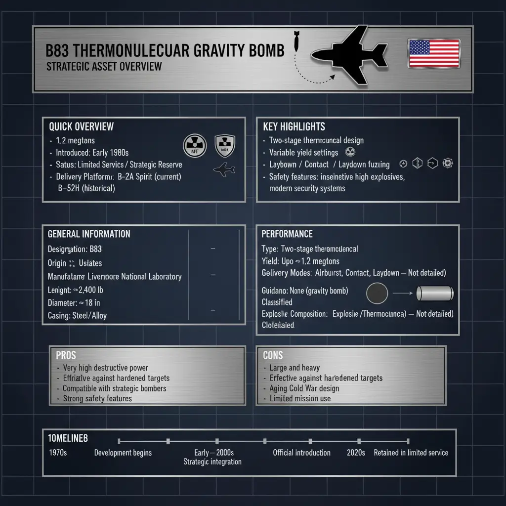 B83 Thermonuclear Bomb