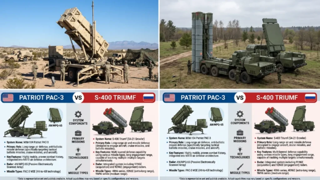Patriot PAC-3 vs S-400