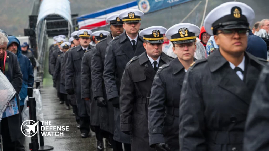 Sailors assigned to the destroyer USS Ted