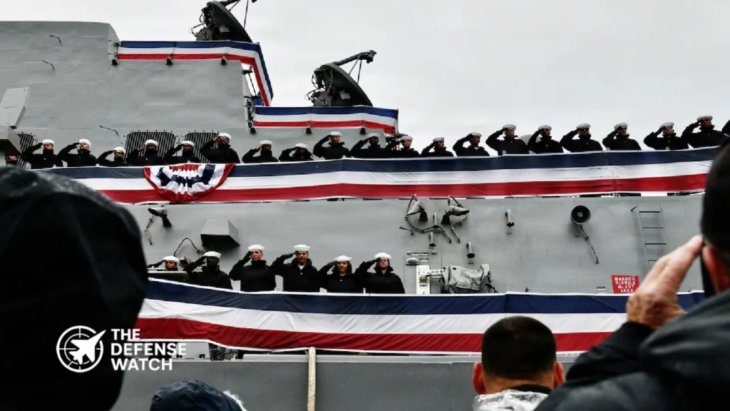 Sailors assigned to the guided-missile destroyer