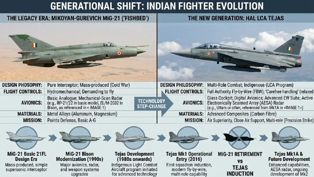Tejas vs MiG-21
