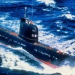USS Guitarro sinking