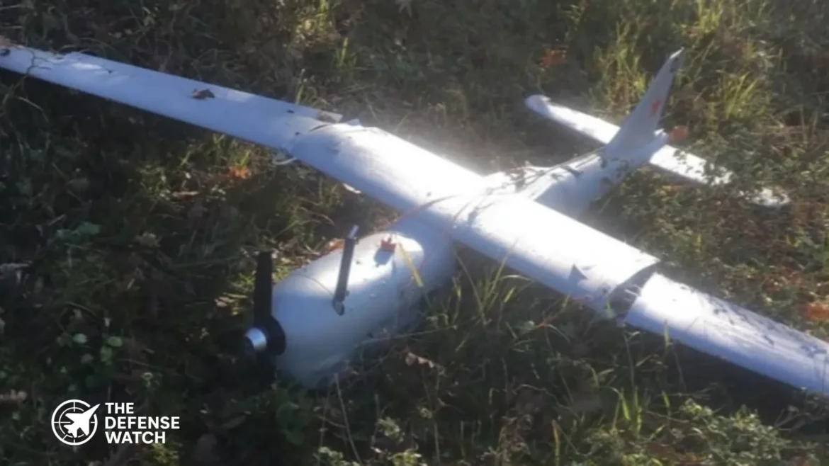 Russian Orlan-10 drone crash