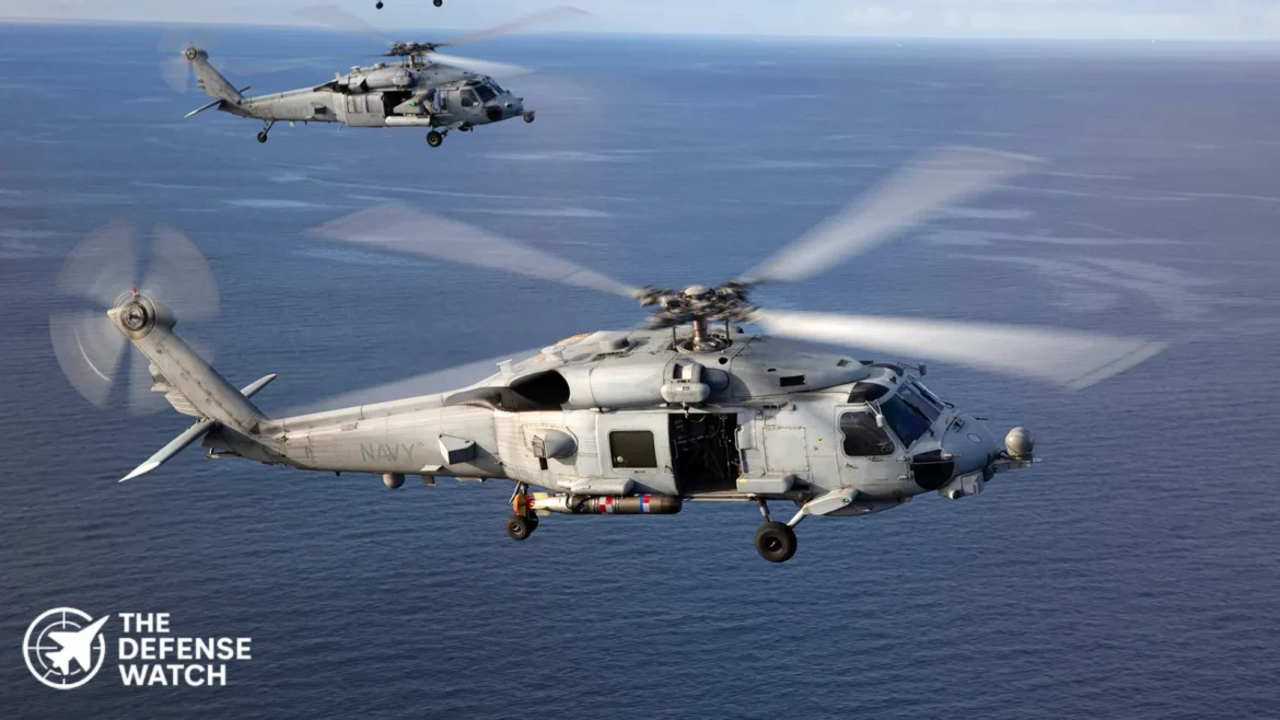 MH-60R helicopter delivery