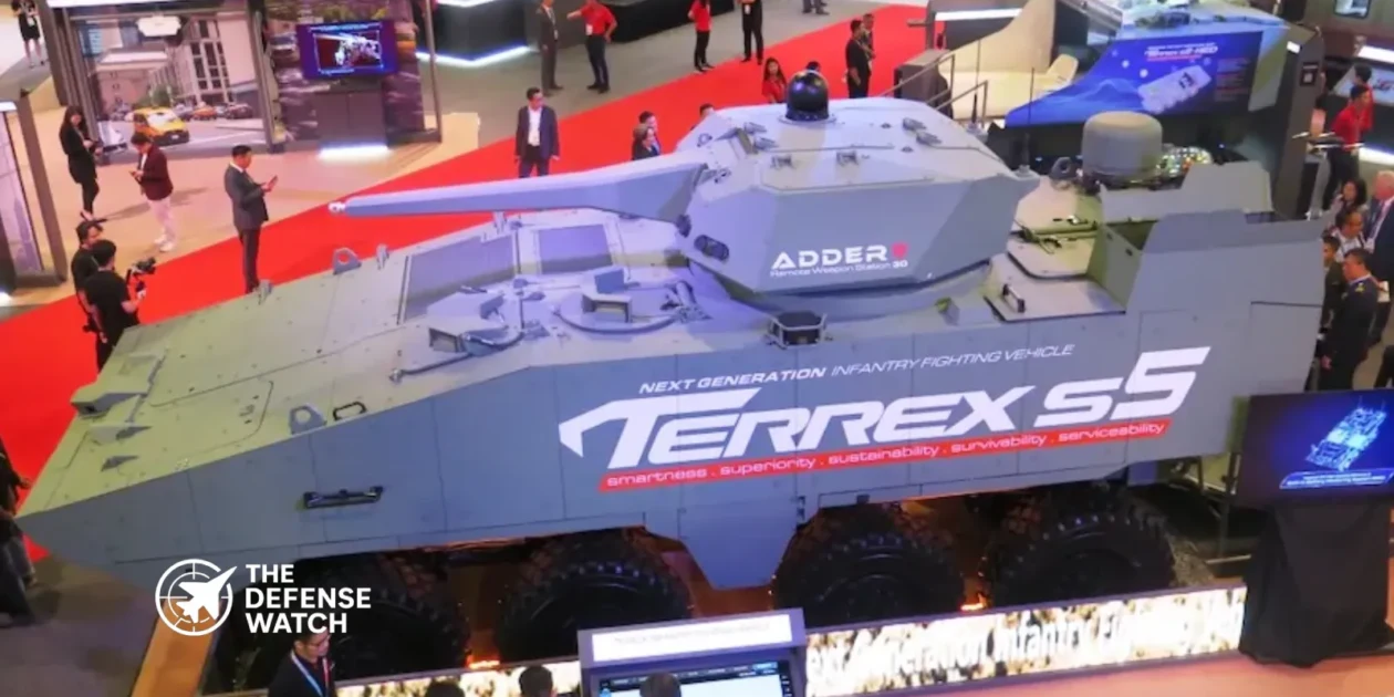 Terrex S5 infantry vehicles