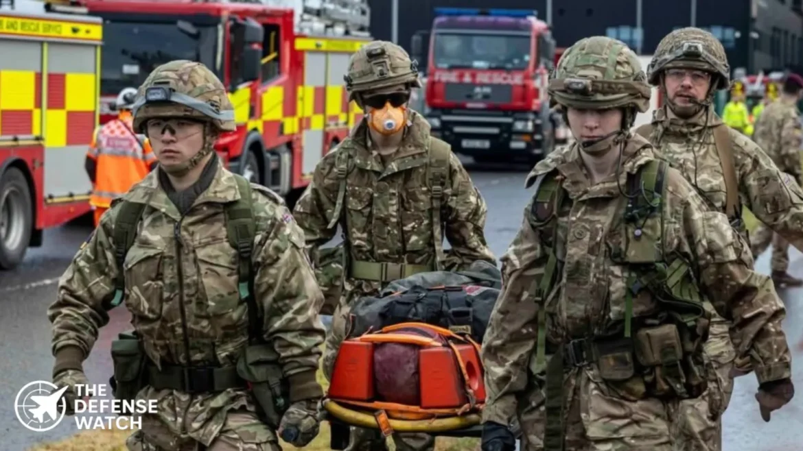 UK Army explosion response drill