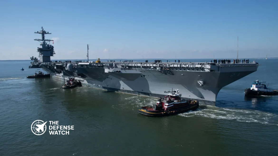 USS John F Kennedy sea trials