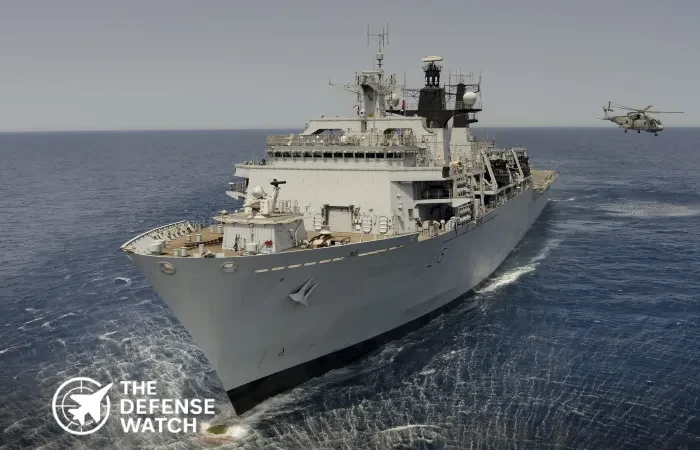 HMS Albion handover process