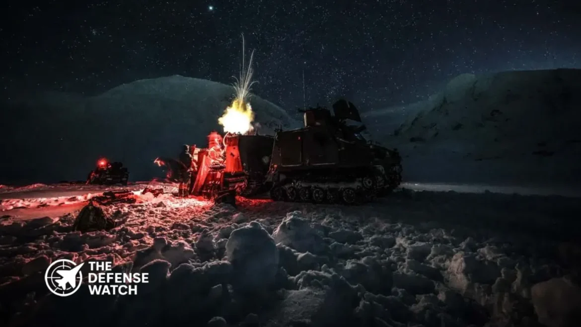 Royal Marines Arctic mortar training