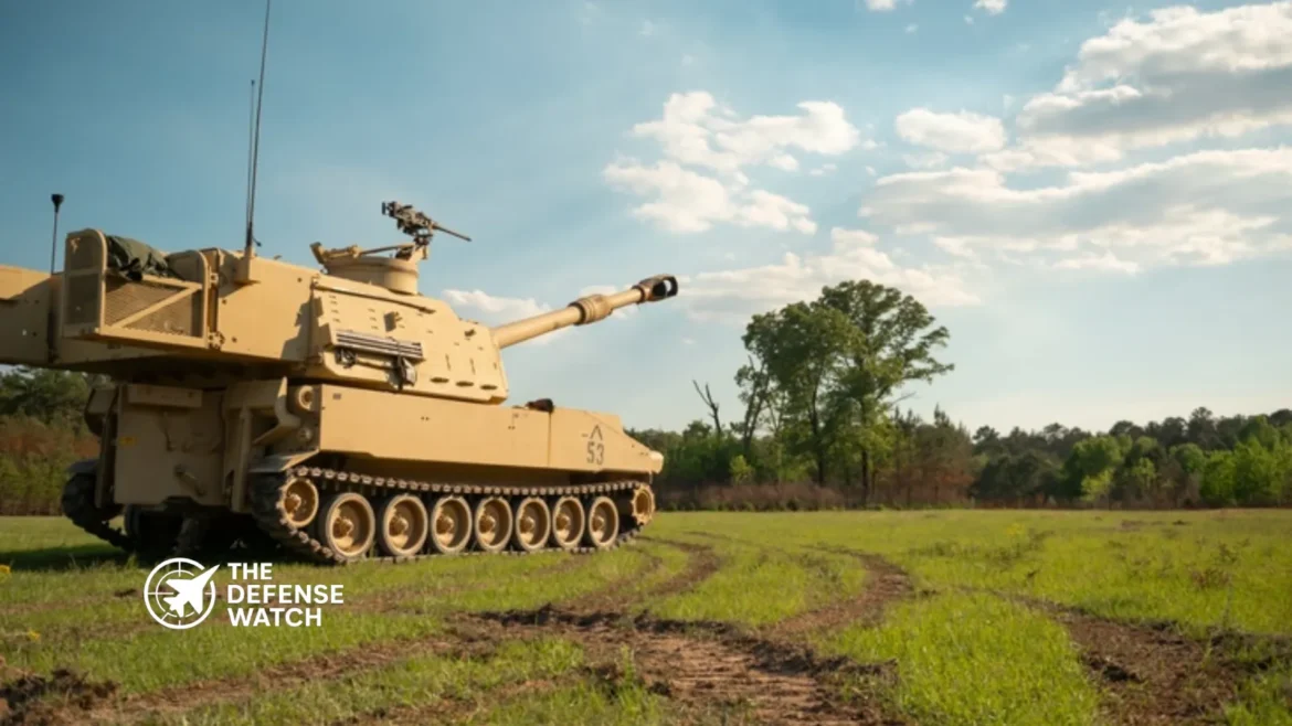 M109A7 Paladin artillery vehicles