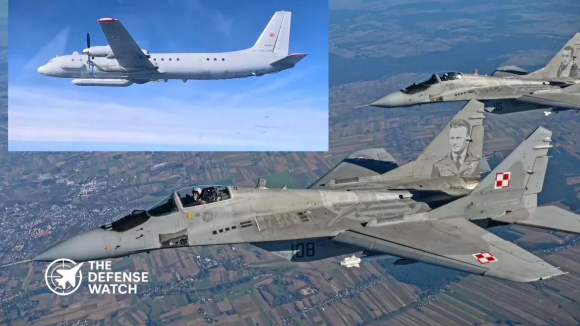 Polish MiG-29 intercept Russian Il-20