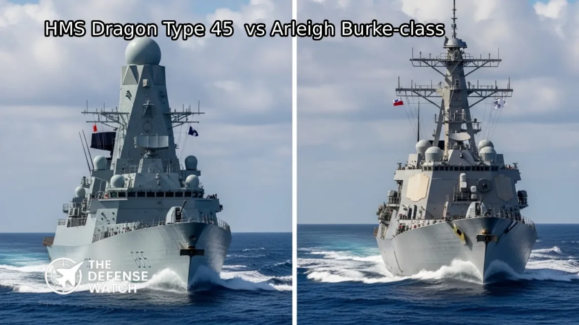 HMS Dragon Type 45 vs Arleigh Burke-class