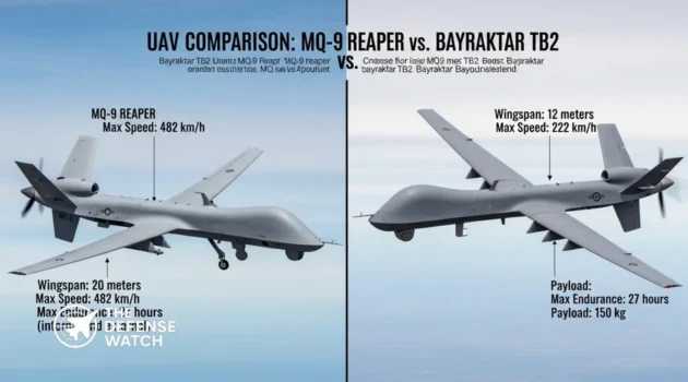 MQ-9 Reaper vs Bayraktar TB2 Comparison