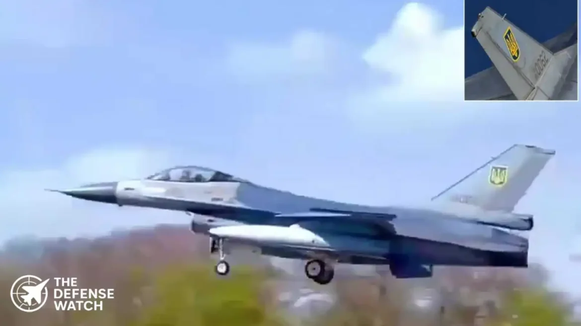 Ukrainian F-16 fighter jet