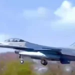 Ukrainian F-16 fighter jet