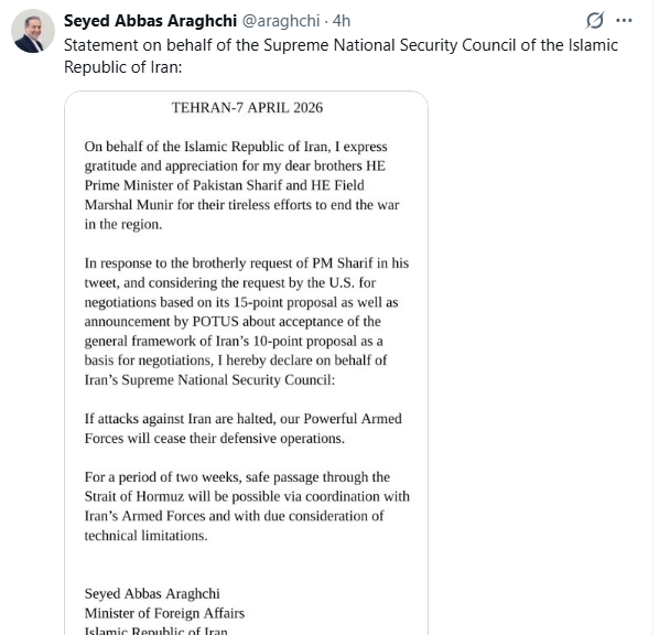 Trump Iran ceasefire agreement