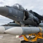 AIM-120 AMRAAM missile mounted on NATO fighter aircraft during live-fire exercise