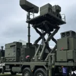 ASELSAN defense systems displayed during a military defense exhibition in Bucharest, Romania