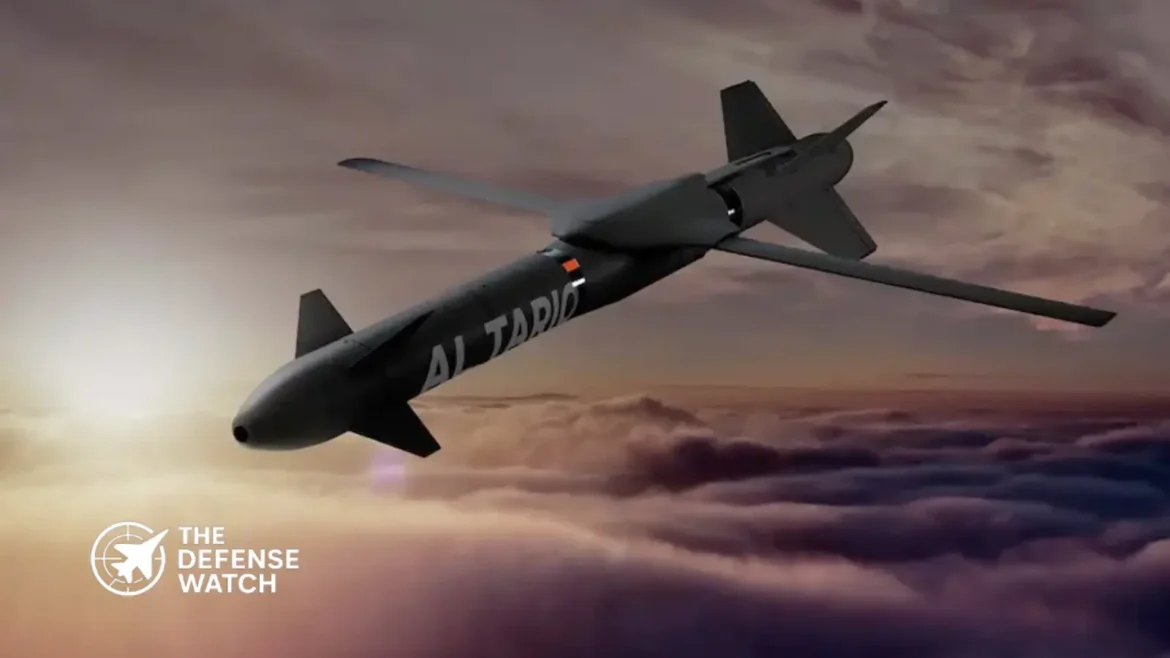 Baykar Akıncı combat drone carrying EDGE Al Tariq precision-guided munitions during integration testing