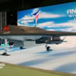 Türkiye Anka-3 stealth UCAV carrying two Süper Şimşek strike drones at SAHA Expo 2026