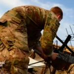 U.S. Army soldiers operating secure unified communications systems in a tactical command environment under a C2 Defense interoperability modernization program.