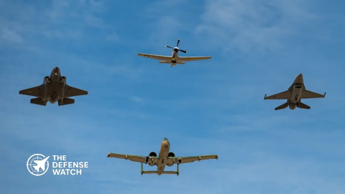 US Air Force Collaborative Combat Aircraft flying with F-35 fighter during autonomous combat operations
