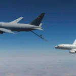 U.S. Air Force E-7 Wedgetail airborne early warning aircraft in flight