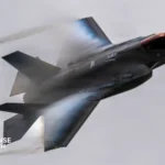 U.S. Air Force F-35A Lightning II fighter jet during flight operations at a military airbase