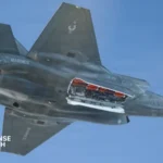 Lockheed Martin F-35B Lightning II carrying SPEAR 3 precision strike missiles during flight testing
