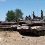 German Leopard 2A8 tanks displayed at KNDS facility ahead of planned Frankfurt IPO and German government stake acquisition