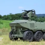 Hanwha defense systems displayed at BSDA 2026 featuring unmanned ground vehicles, AI-enabled military technologies, and European defense solutions.