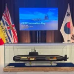 Hanwha Ocean KSS-III submarine during sea trials in South Korea