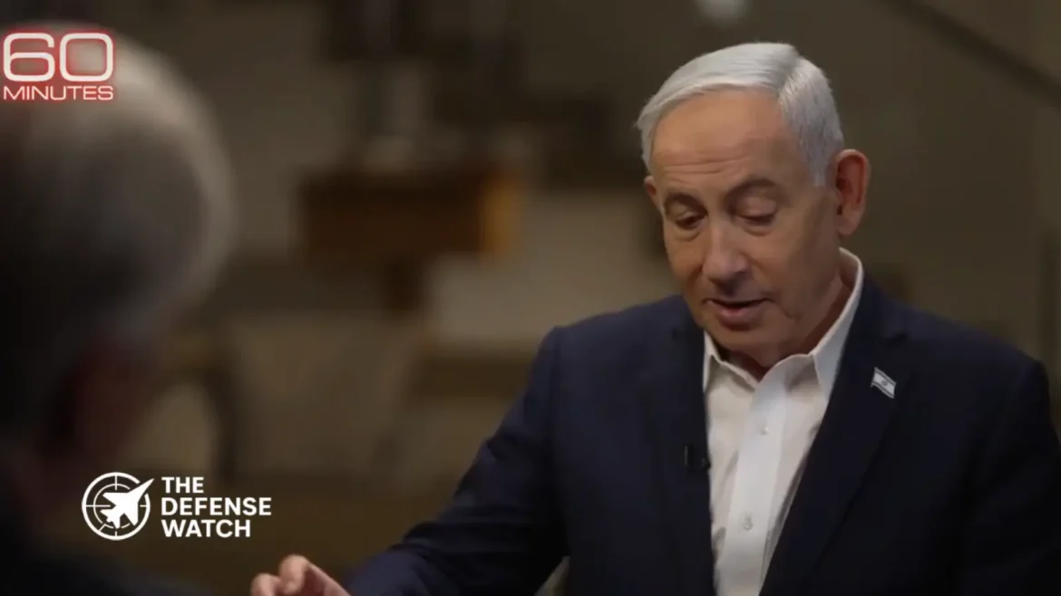 Israeli Prime Minister Benjamin Netanyahu speaking about ending U.S. military aid dependence during a policy discussion