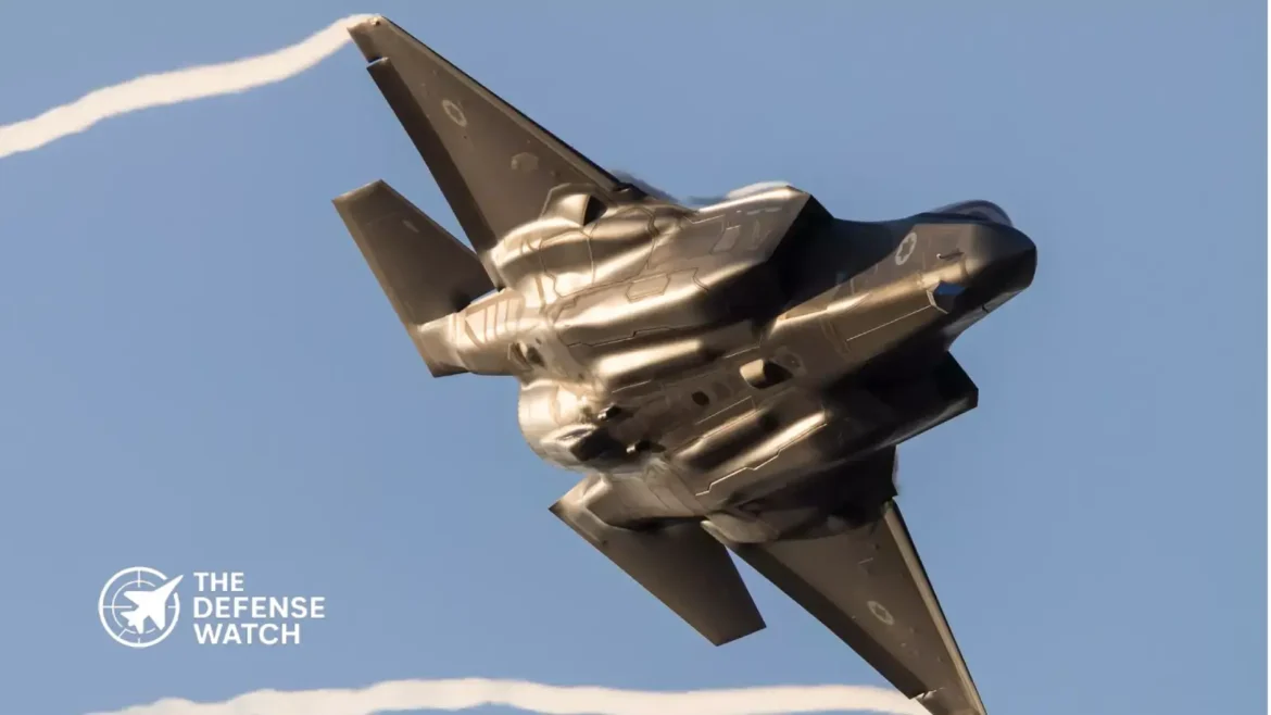 Israeli F-35I Adir stealth fighter conducting operational flight