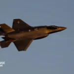 Belgian Air Force F-35A fighter aircraft armed with Joint Strike Missile during a NATO air combat exercise
