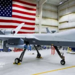 U.S. Air Force MQ-9 Reaper drone armed with APKWS laser-guided rockets during counter drone mission testing