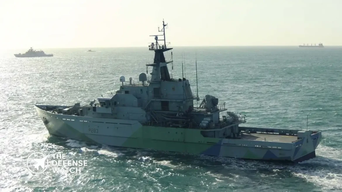 Royal Navy ship tracking Russian warship near UK waters during maritime security operation