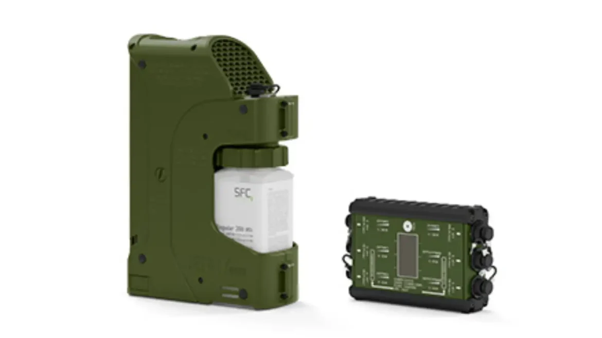 SFC Energy hybrid fuel cell power systems prepared for deployment to Ukraine in 2026.