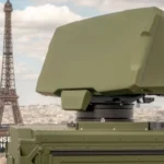 Saab Giraffe 1X radar mounted on a Scania tactical vehicle during French air defense modernization program