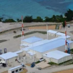 AN/FSY-3 Space Fence radar system at Kwajalein Atoll tracking objects in low Earth orbit