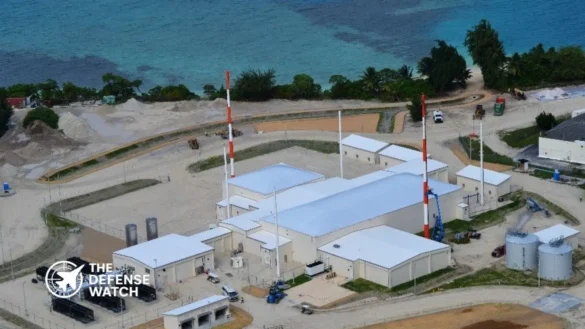 AN/FSY-3 Space Fence radar system at Kwajalein Atoll tracking objects in low Earth orbit