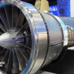 Artist rendering of Türkiye’s indigenous GUECHAN 42,000 lbf turbofan engine designed for next-generation fighter aircraft.