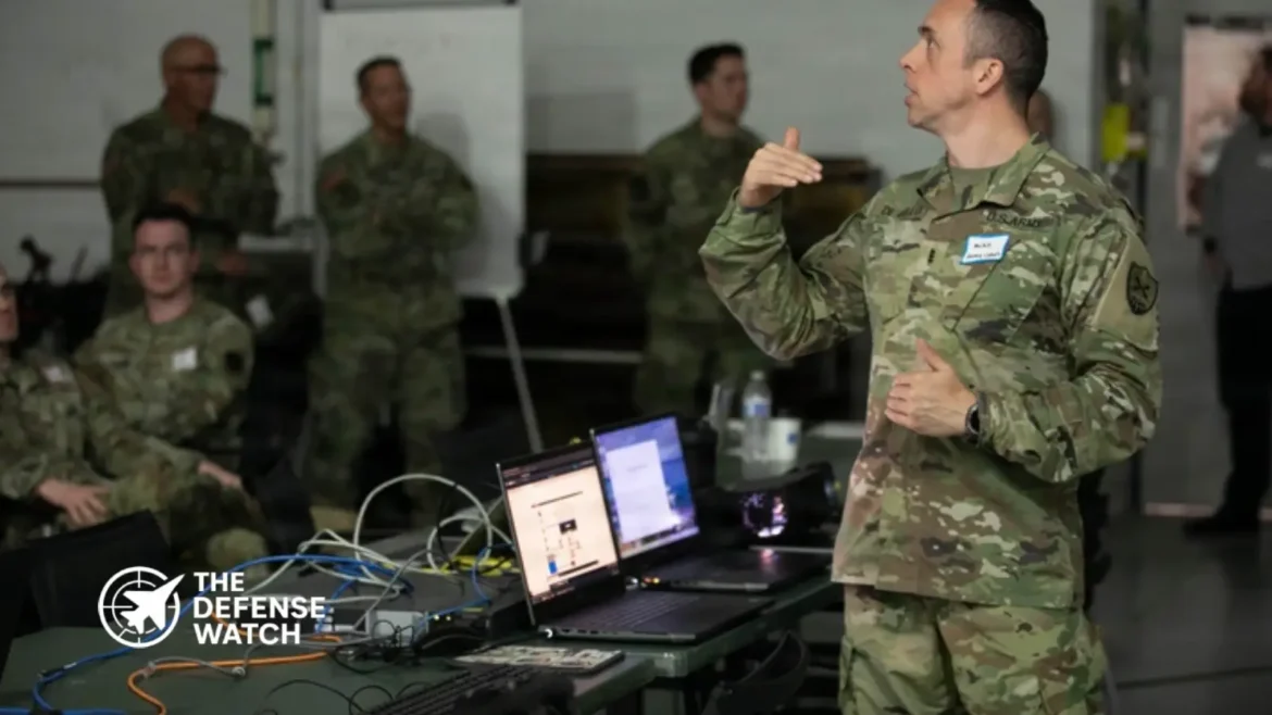 U.S. Navy cyber operations center with technicians managing secure network systems and infrastructure