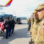 New York Army National Guard Honor Guard conducts dignified transfer of WWII airman 2nd Lt. Joseph Burke's remains at Albany International Airport, May 1, 2026.