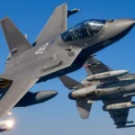 KAI KF-21 Boramae 4.5-generation multirole fighter in flight armed with Meteor BVRAAMs — Republic of Korea Air Force