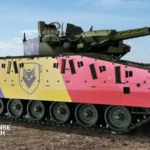 Rheinmetall showcasing advanced land, air, and naval defense systems during BSDA 2026 exhibition in Bucharest, Romania