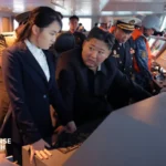 North Korean destroyer Kang Kon sails during a naval exercise as Pyongyang expands its maritime modernization program.