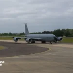 U.S. Air Force E-4B Nightwatch aircraft parked at Offutt Air Force Base amid heightened security scrutiny.